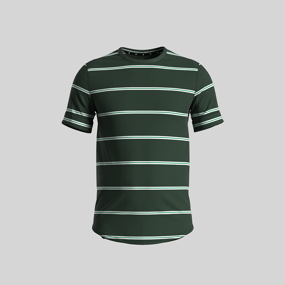 Ciele NSBTShirt - Millenium Stripe Emerald