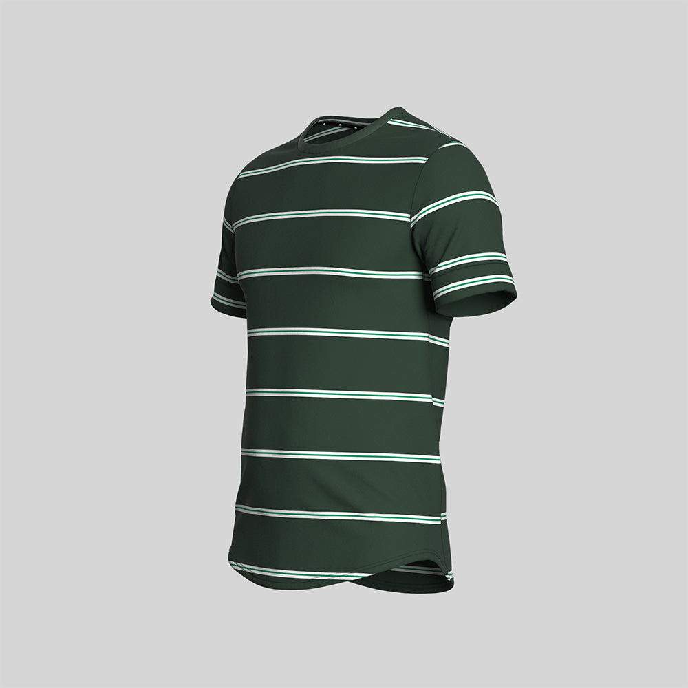 Ciele NSBTShirt - Millenium Stripe Emerald