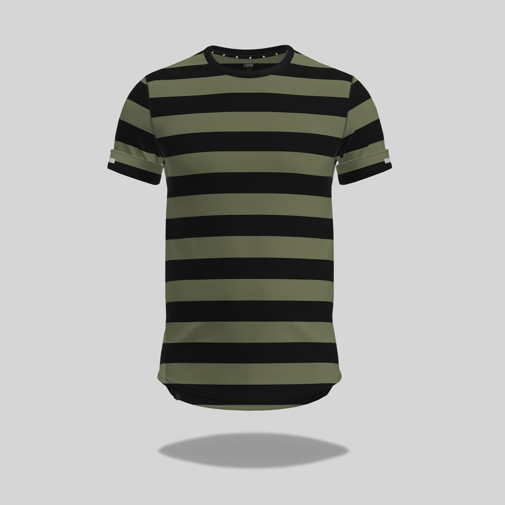 Ciele NSBTShirt - Stripe Olivebars