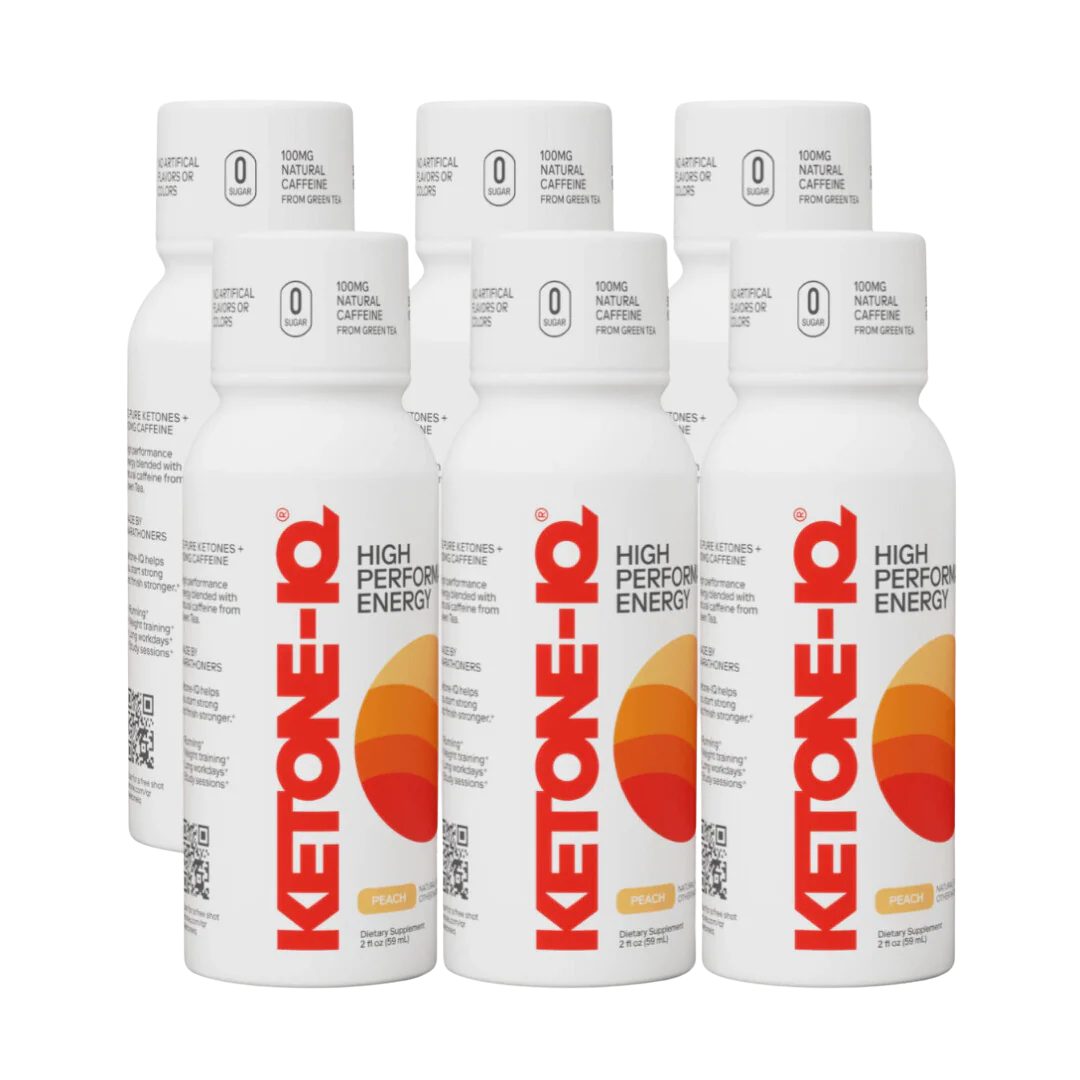 Ketone-IQ, Energy Peach Multi Serving, 6 Bottles 59ml