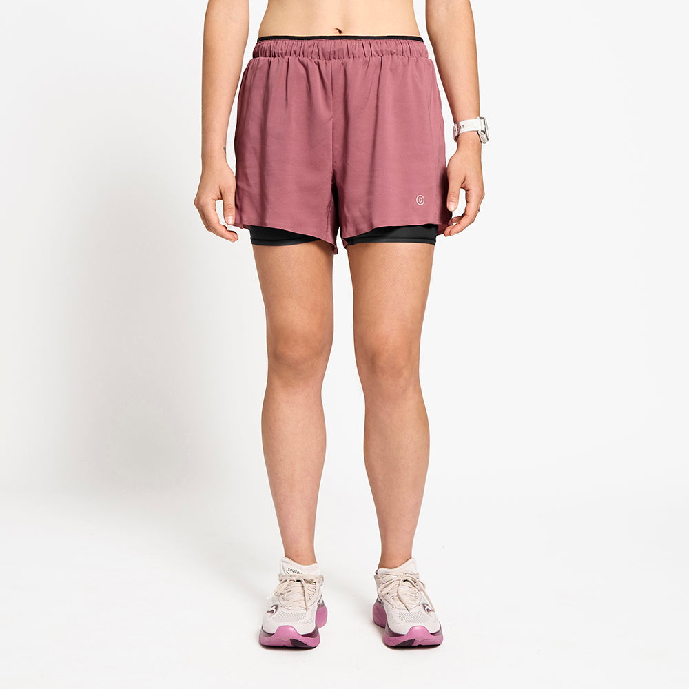 Ciele W DLYShort 4" Long Brief Deco Rose